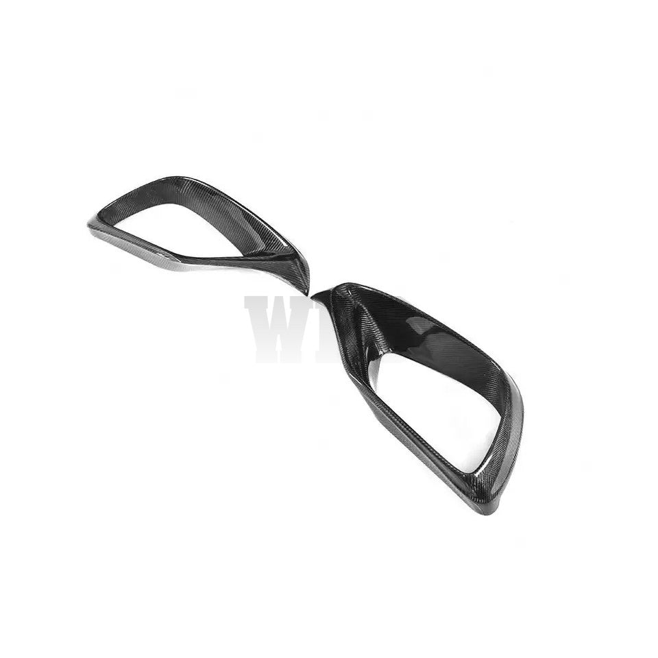 MERCEDES W213 E63 FRONT BUMPER VENT TRIMS GENUINE CARBON FIBER
