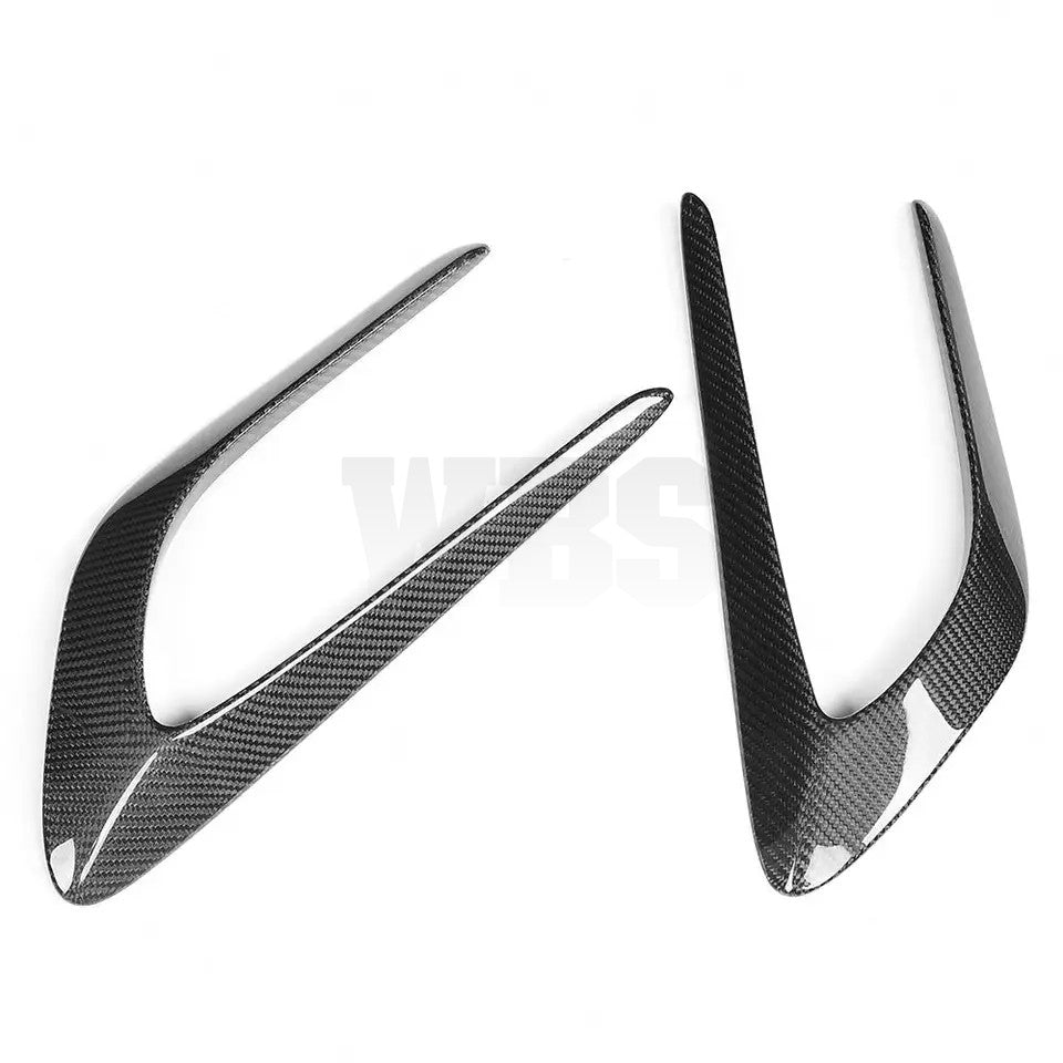 MERCEDES W205 C63 COUPE FRONT FENDER TRIMS GENUINE CARBON FIBER