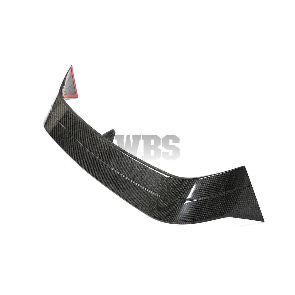 VOLKSWAGEN GOLF R/ GTI MK8 REAR ROOF SPOILER L-STYLE, CARBON FIBER MATERIAL