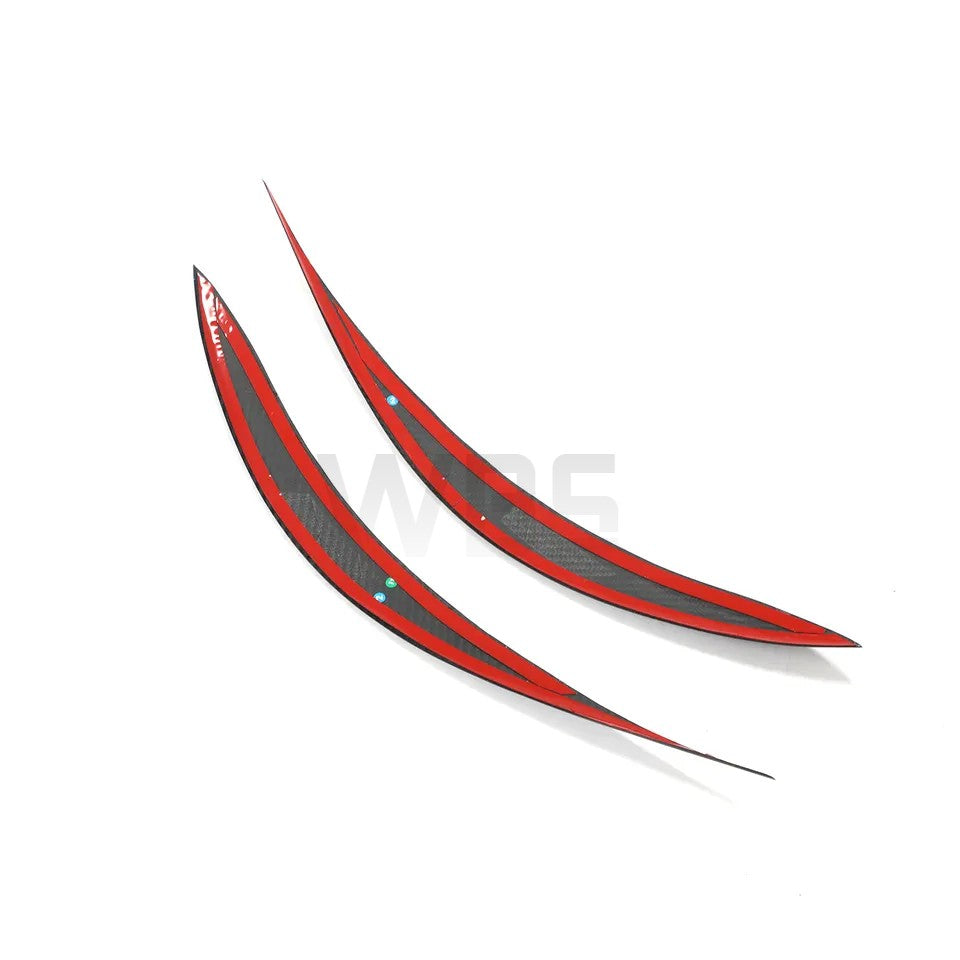 INFINITI Q60 HEADLIGHT EYEBROWS TRIM GENUINE CARBON FIBER
