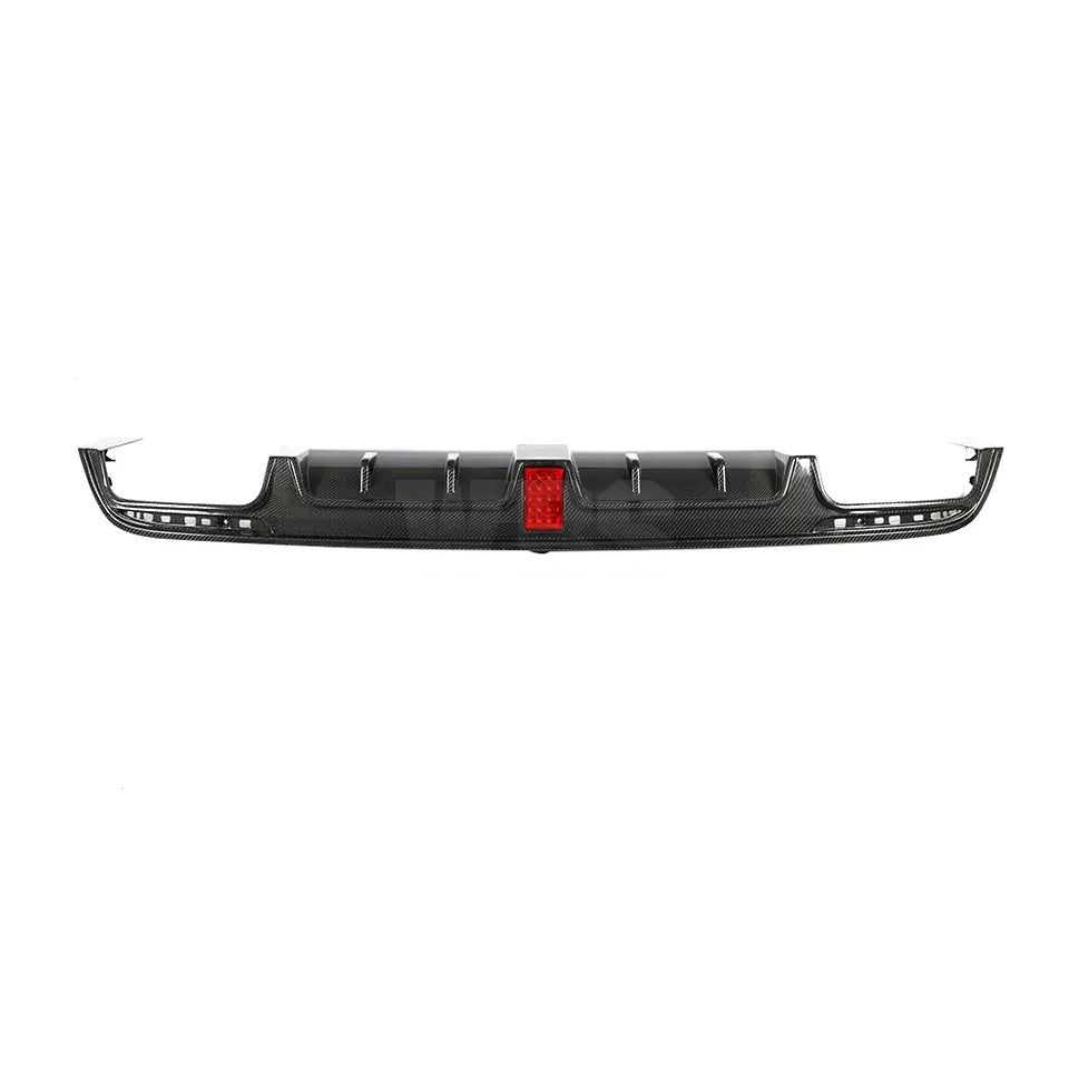 MERCEDES W222 S63/ S CLASS DIFFUSER WITH LED 3RD BRAKE LIGHT GENUINE CF