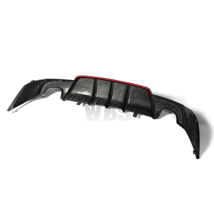 LEXUS IS F SPORT REAR BUMPER DIFFUSER W-STYLE, 3D GENUINE CARBON FIBER