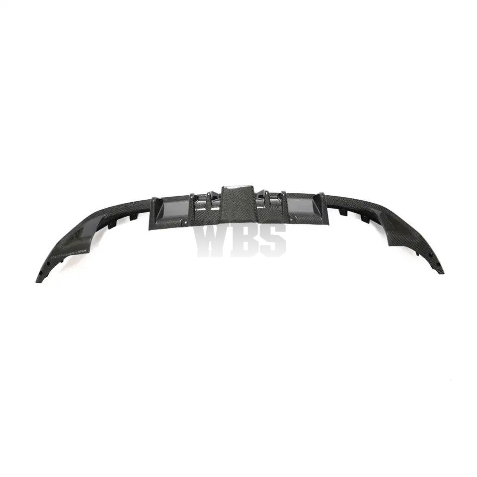 VOLKSWAGEN GOLF MK7.5 R/ GTI REAR DIFFUSER WITH LED 3RD BRAKE LIGHT, GENUINE CF