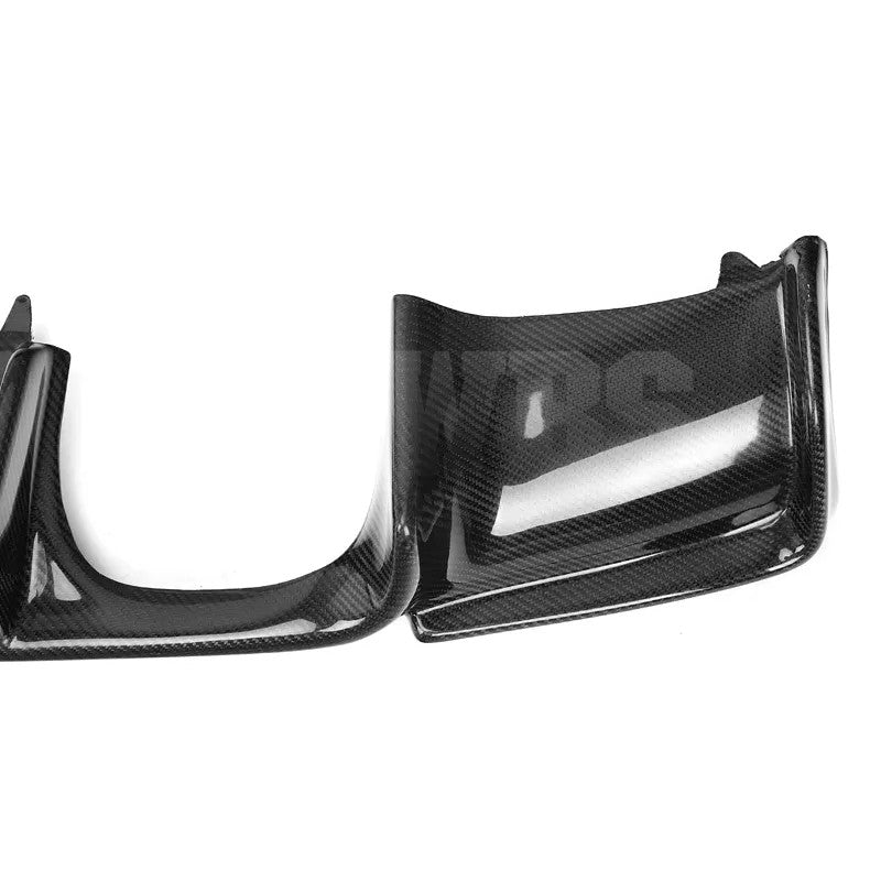 BMW E92 E93 REAR DIFFUSER V STYLE GENUINE CARBON FIBER