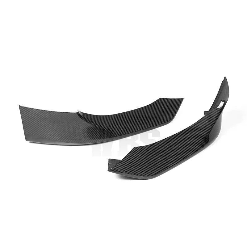BMW G14 G15 G16 8-SERIES FRONT BUMPER SPLITTERS, GENUINE CARBON FIBER