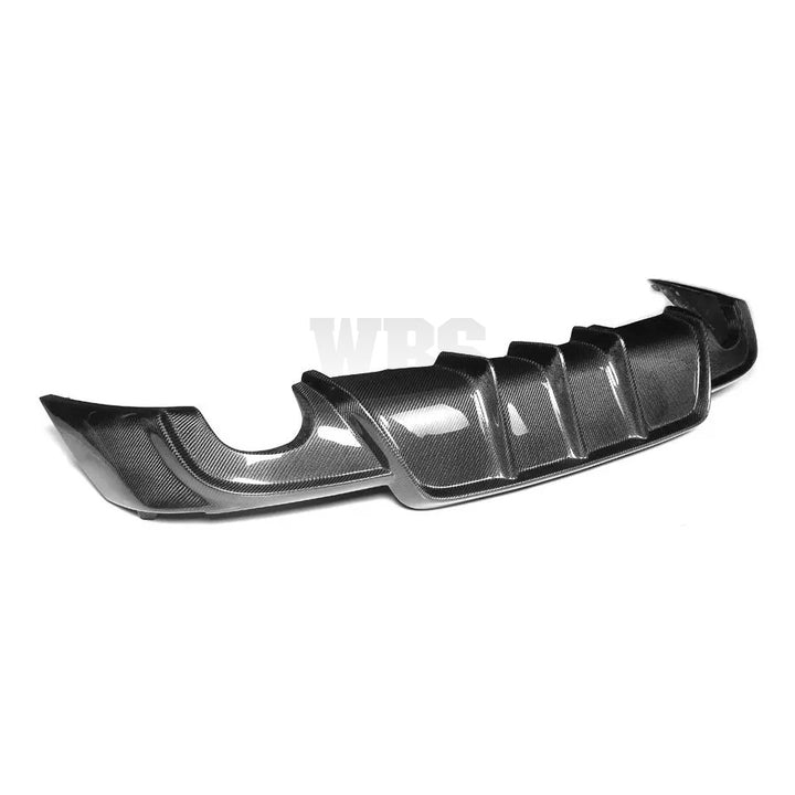 LEXUS IS F SPORT REAR BUMPER DIFFUSER W-STYLE, 3D GENUINE CARBON FIBER