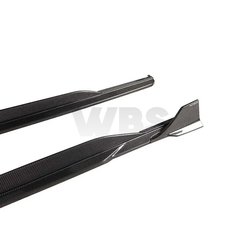 AUDI RS6/RS7 C8 SIDE SKIRT EXTENSIONS WBS DESIGN, GENUINE CARBON FIBER MATERIAL