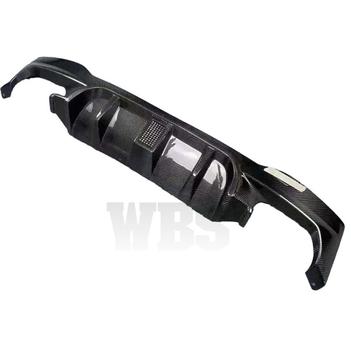 BMW 5-SERIES G30 REAR DIFFUSER WBS 3D DESGIN GENUINE CF 3RD BRAKE LED STYLE