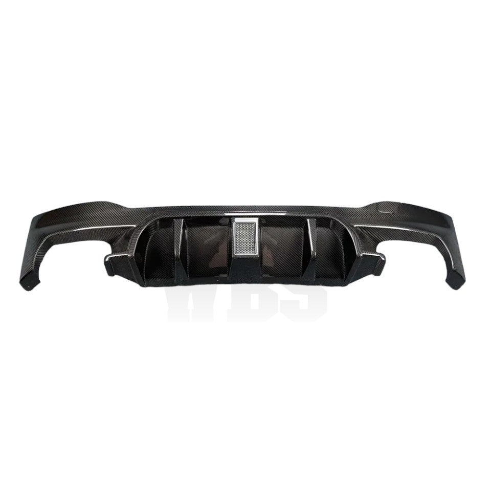 BMW 5-SERIES G30 REAR DIFFUSER WBS 3D DESGIN GENUINE CF 3RD BRAKE LED STYLE