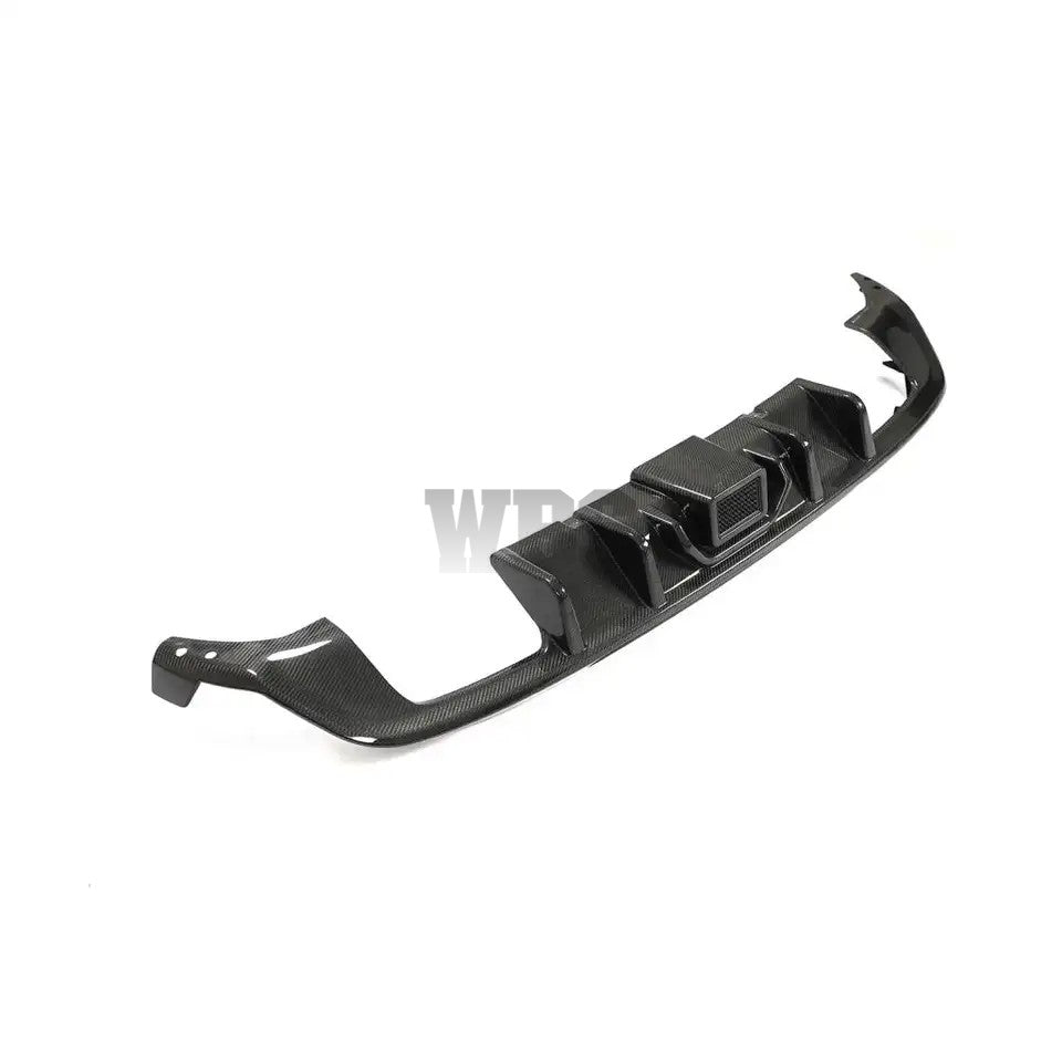 VOLKSWAGEN GOLF MK7.5 R/ GTI REAR DIFFUSER WITH LED 3RD BRAKE LIGHT, GENUINE CF
