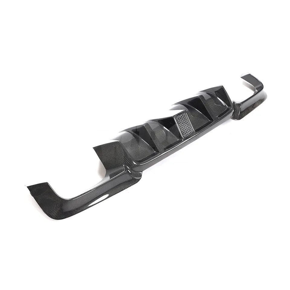 BMW F10 5 SERIES REAR DIFFUSER GENUINE CF DTM STYLE/ DIGITAL LED LIGHT DESIGN