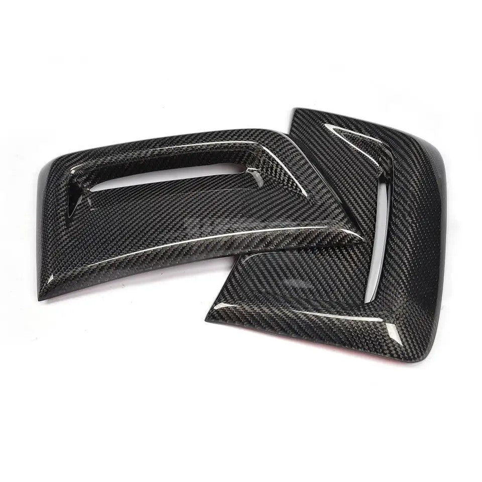 MERCEDES W204 C63 FRONT VENT COVERS GENUINE CARBON FIBER