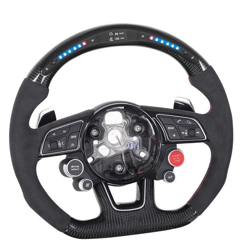 AUDI RS6 RS7 CUSTOM STEERING WHEEL CF/ ALCANTARA