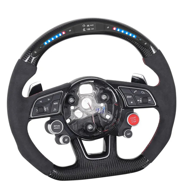 AUDI RS6 RS7 CUSTOM STEERING WHEEL CF/ ALCANTARA