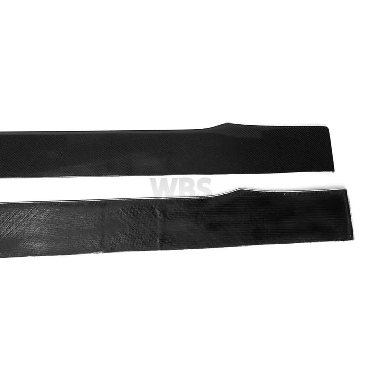 AUDI S-LINE A6/S6/A7/S7/RS7 SIDE SKIRT EXTENSIONS WBS STYLE, GENUINE 3D CF MATERIAL