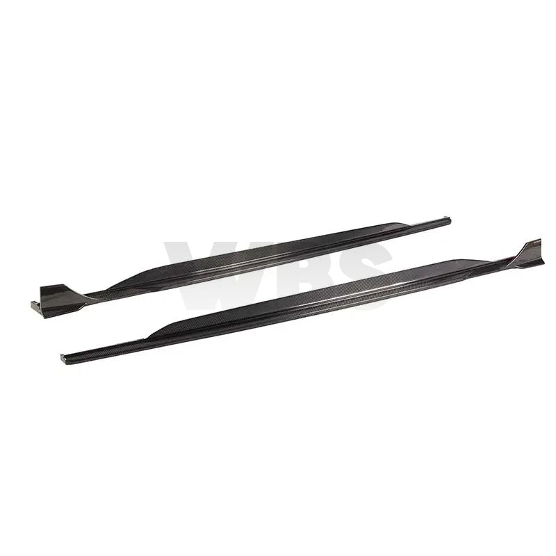AUDI RS6/RS7 C8 SIDE SKIRT EXTENSIONS WBS DESIGN, GENUINE CARBON FIBER MATERIAL