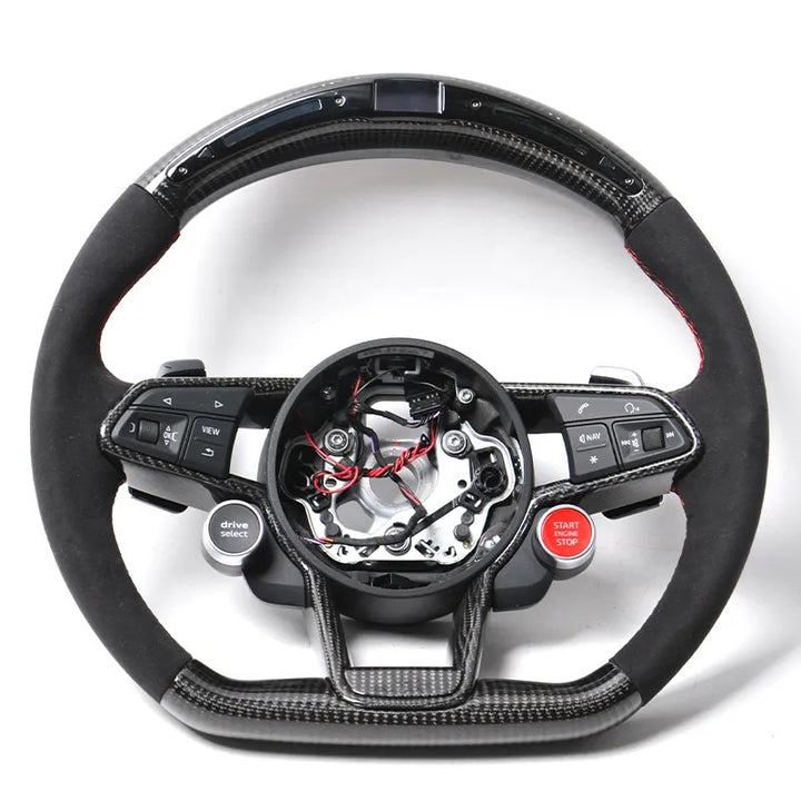AUDI RS6 RS7 CUSTOM STEERING WHEEL CF/ ALCANTARA