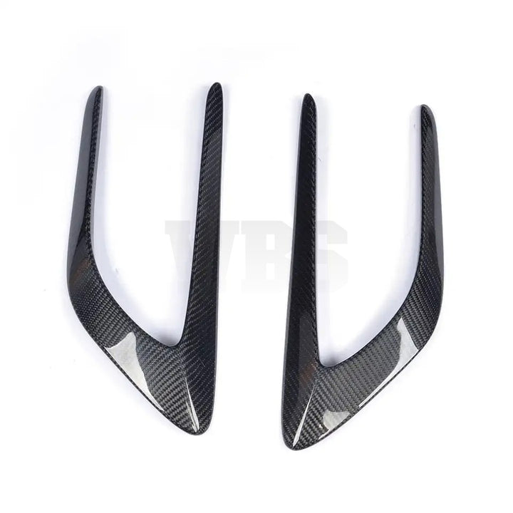 MERCEDES W205 C63 COUPE FRONT FENDER TRIMS GENUINE CARBON FIBER