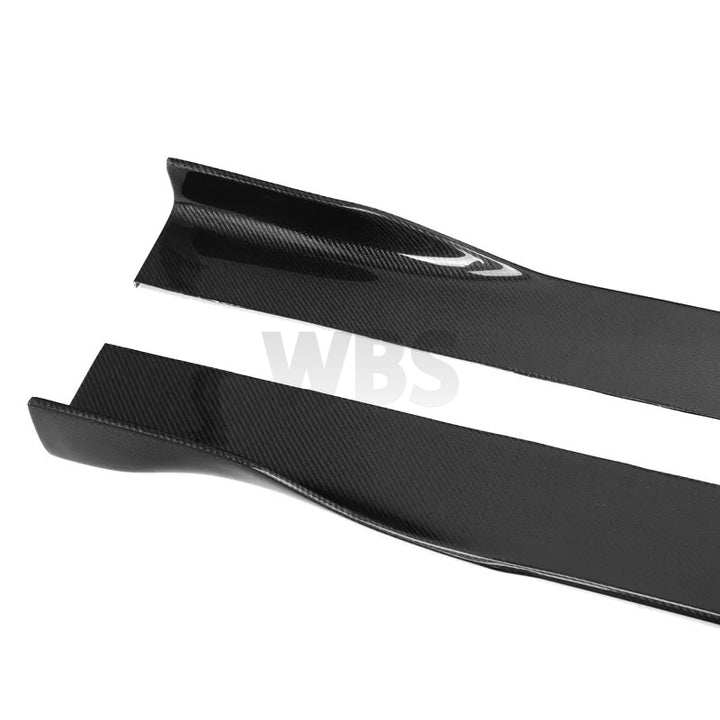 AUDI S-LINE A6/S6/A7/S7/RS7 SIDE SKIRT EXTENSIONS WBS STYLE, GENUINE 3D CF MATERIAL