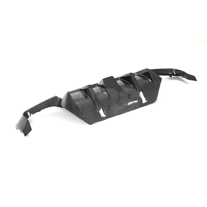 BMW F10 5 SERIES REAR DIFFUSER GENUINE CF DTM STYLE/ DIGITAL LED LIGHT DESIGN