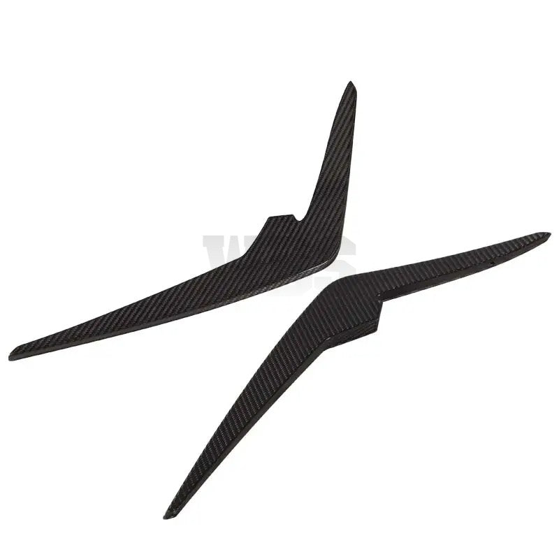 AUDI RS6 RS7 C8 WBS STYLE FRONT BUMPER CANARD, 4K GENUINE CARBON FIBER