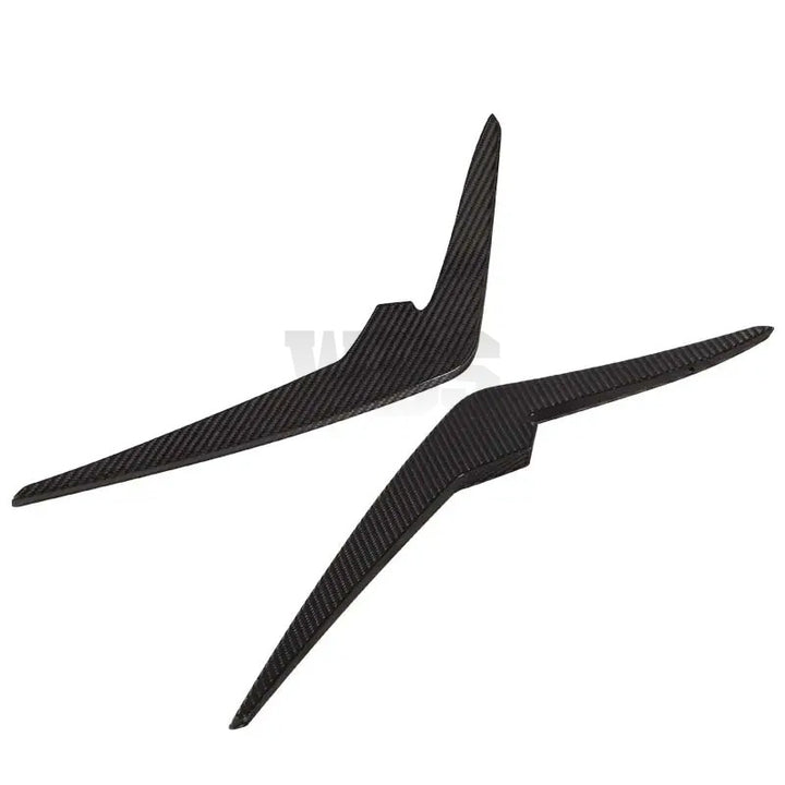 AUDI RS6 RS7 C8 WBS STYLE FRONT BUMPER CANARD, 4K GENUINE CARBON FIBER