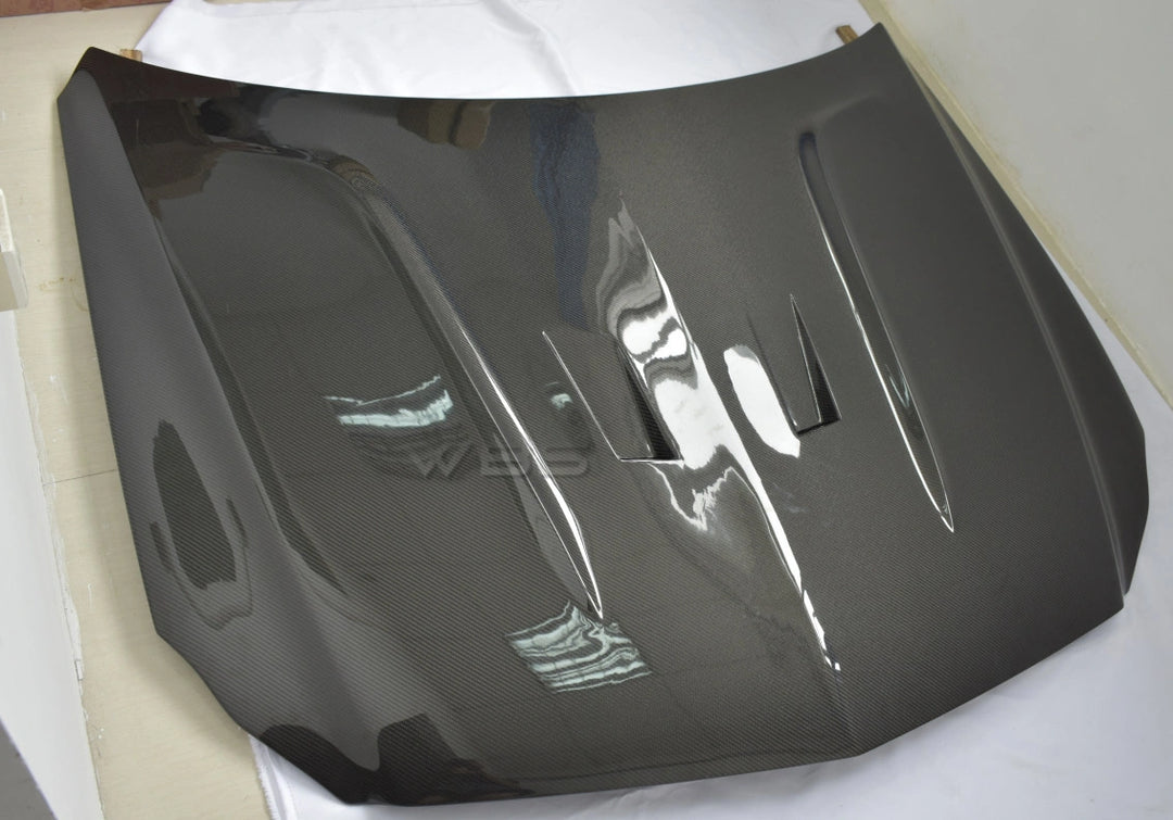 MERCEDES W218 CLS BKSS STYLE HOOD GENUINE CARBON FIBER