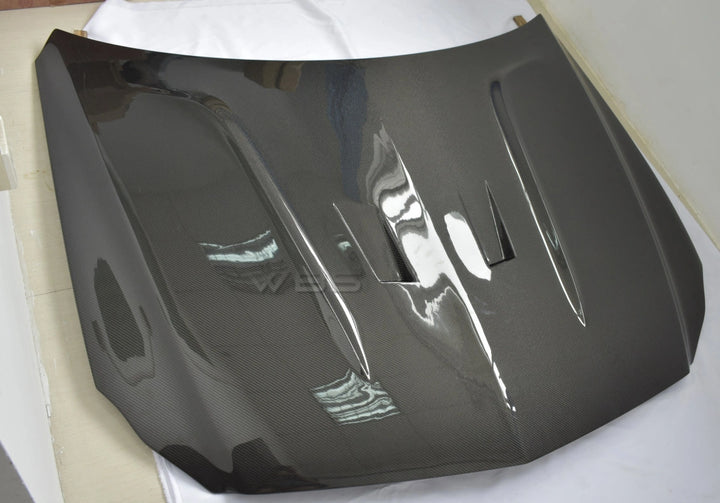 MERCEDES W218 CLS BKSS STYLE HOOD GENUINE CARBON FIBER