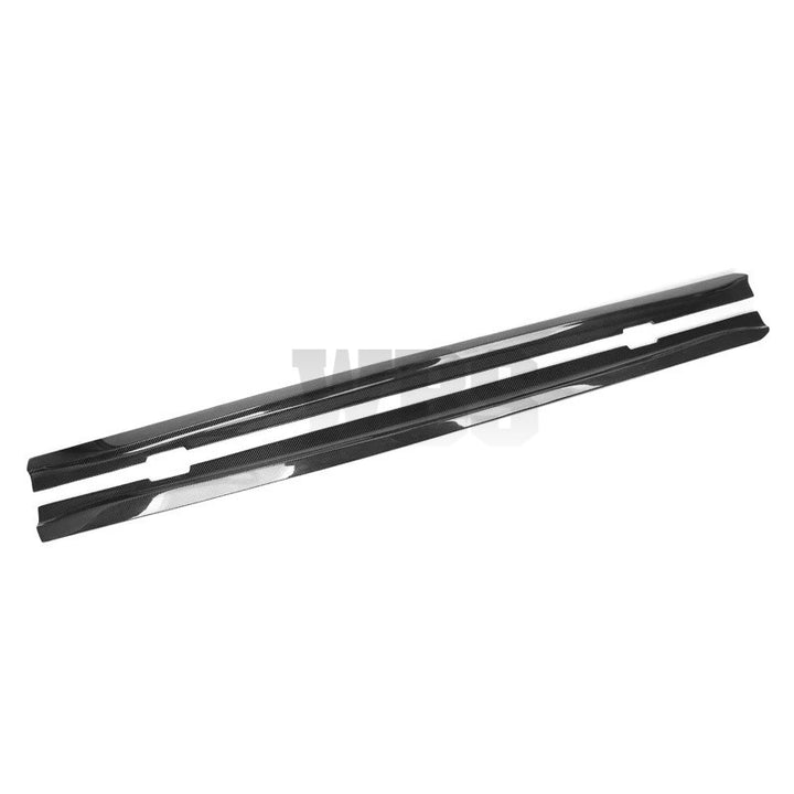 BMW E82 E88 M1 SIDE SKIRT EXTENSIONS, GENUINE CARBON FIBER MATERIAL