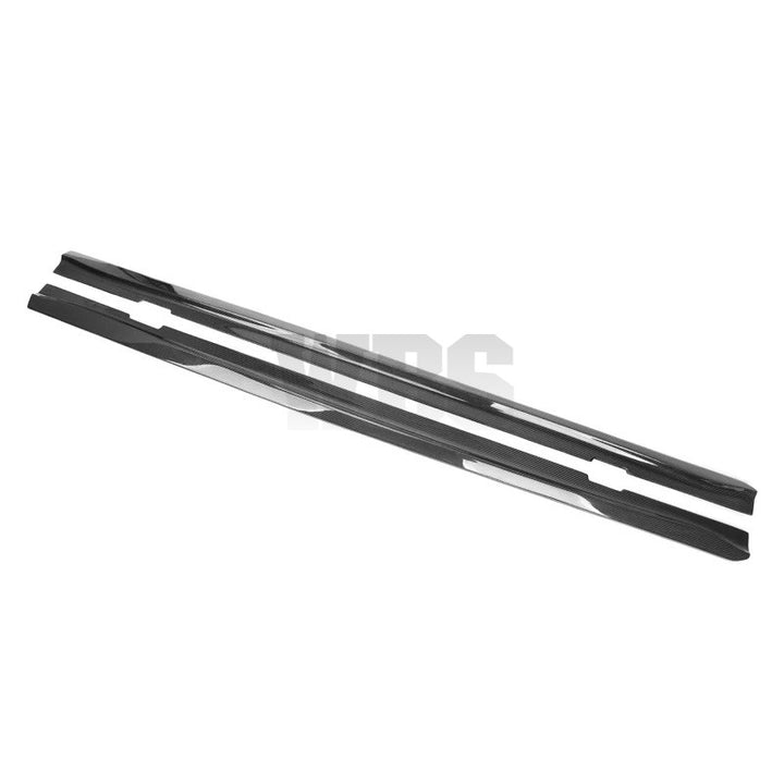 BMW E82 E88 M1 SIDE SKIRT EXTENSIONS, GENUINE CARBON FIBER MATERIAL