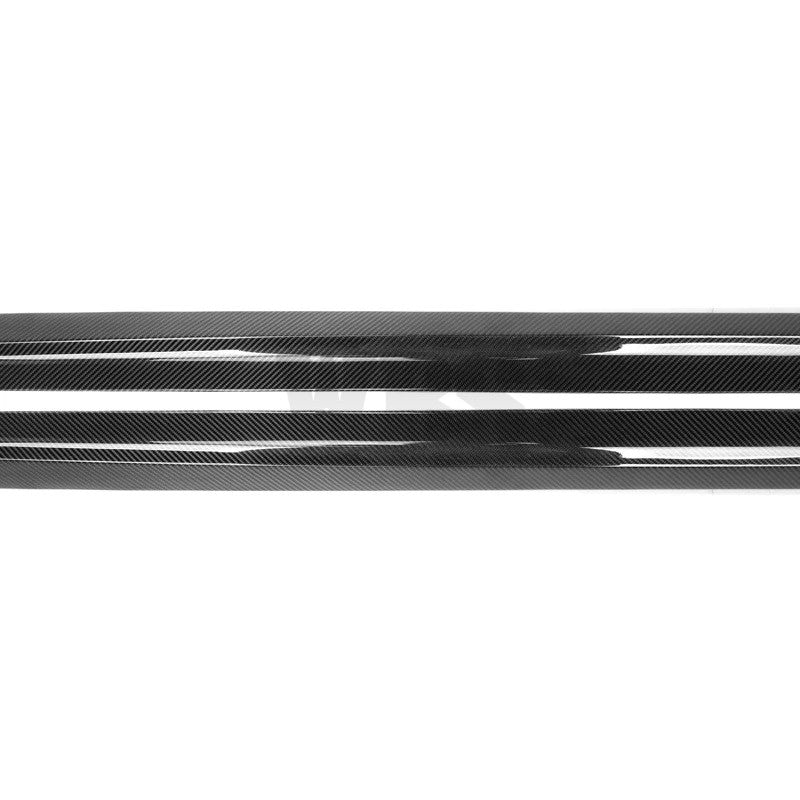 BMW E82 E88 M1 SIDE SKIRT EXTENSIONS, GENUINE CARBON FIBER MATERIAL