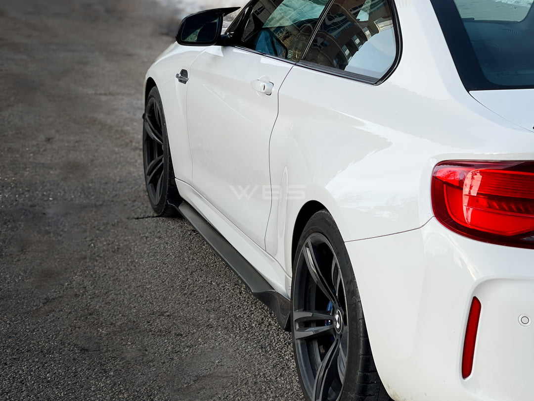 BMW F87 M2 SIDE SKIRTS GENUINE CARBON FIBER VR STYLE