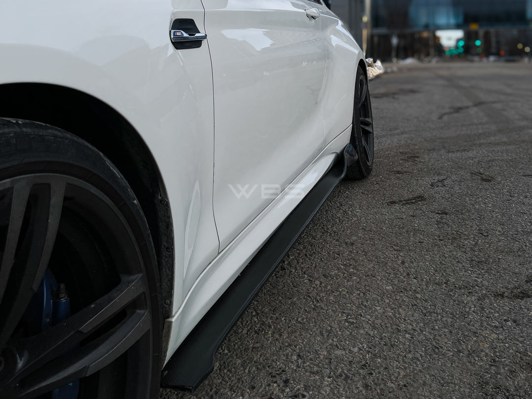 BMW F87 M2 SIDE SKIRTS GENUINE CARBON FIBER VR STYLE