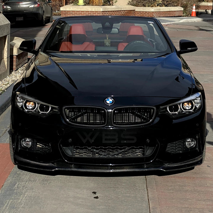 BMW F3X 4 SERIES FRONT BUMPER CANARDS GENUINE CARBON FIBER