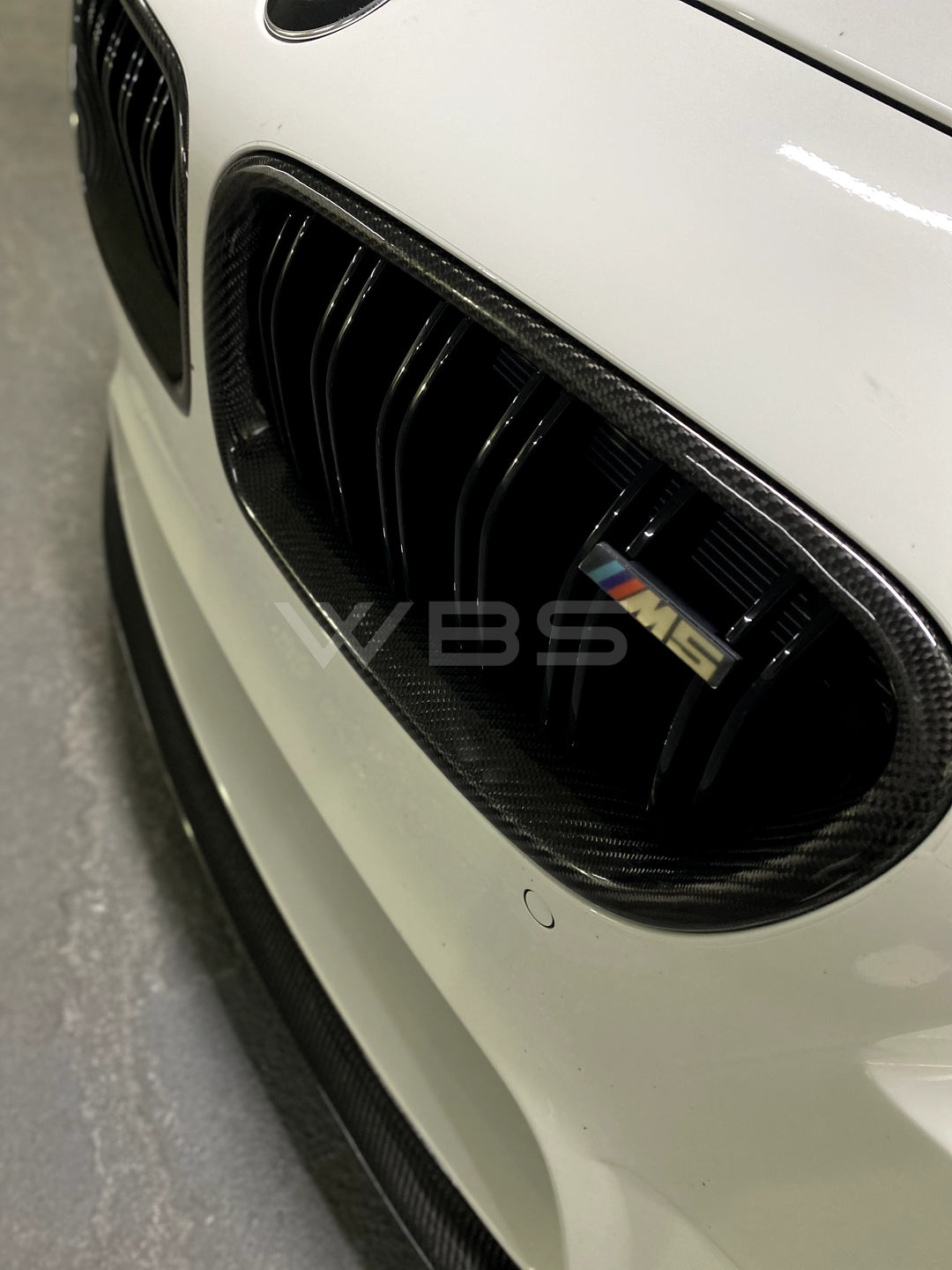 BMW F10 M5 DUAL SLATS FRONT GRILLS GENUINE CARBON FIBER