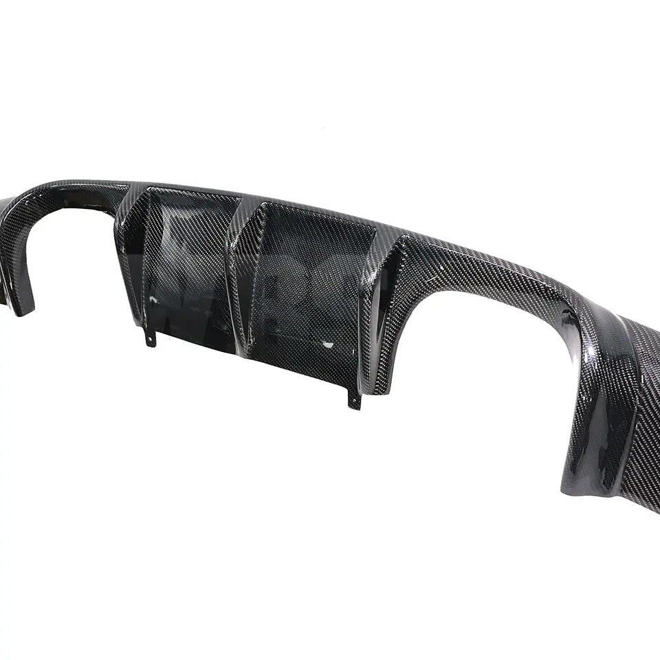 BMW E92 E93 REAR DIFFUSER V STYLE GENUINE CARBON FIBER