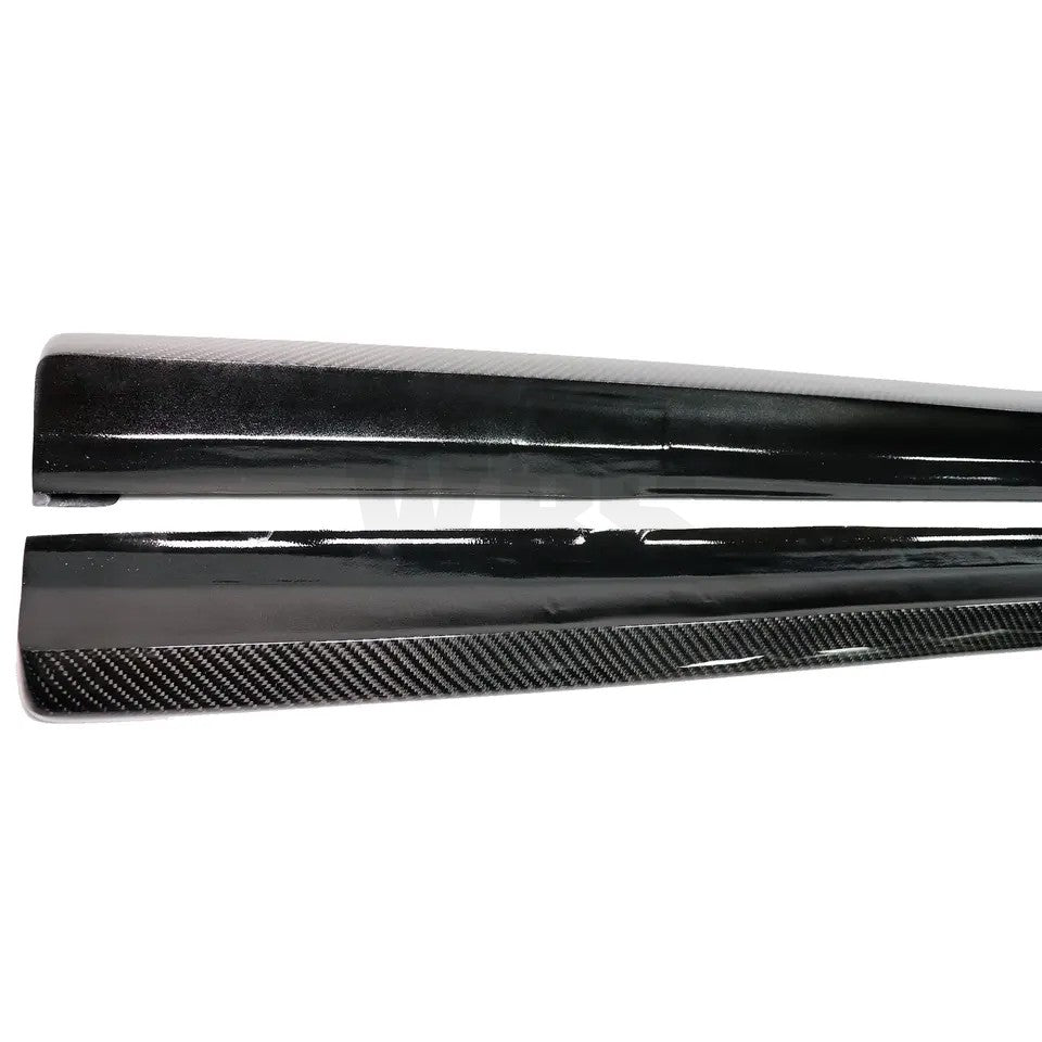 MERCEDES W218 CLS63/ CLS SIDE SKIRT EXTENSIONS GENUINE CARBON FIBER