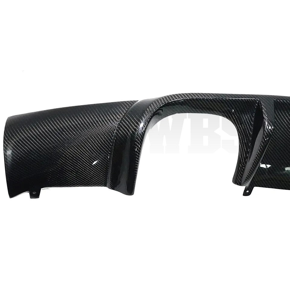 BMW E92 E93 REAR DIFFUSER V STYLE GENUINE CARBON FIBER