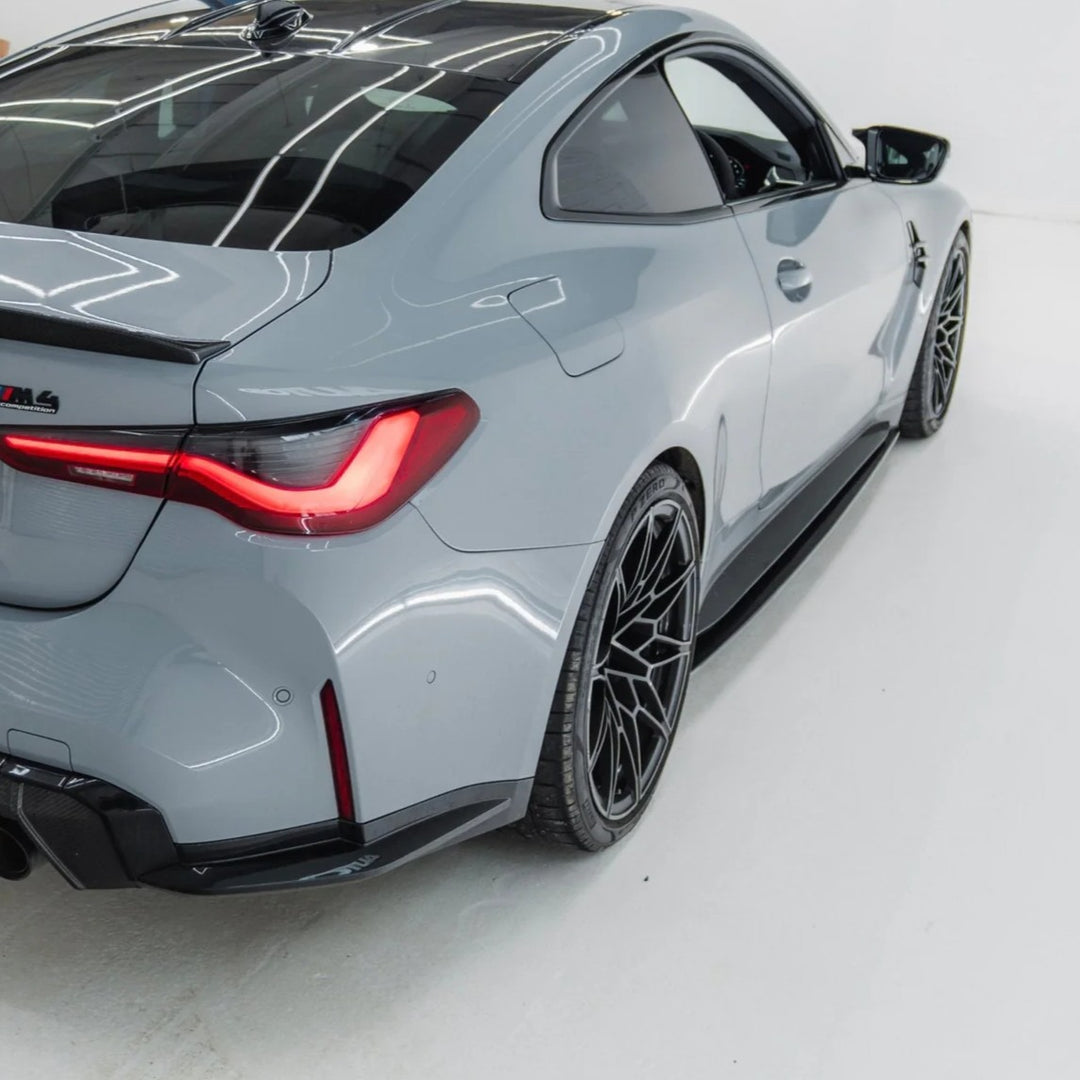 BMW G8X M3 M4 SK1 STYLE SIDE SKIRTS GENUINE DRY CARBON FIBER