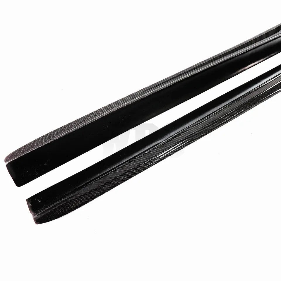 MERCEDES W213 E63 SIDE SKIRT EXTENSIONS MP STYLE GENUINE CARBON FIBER