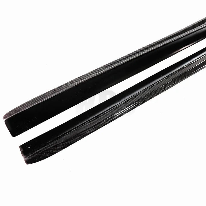 MERCEDES W213 E63 SIDE SKIRT EXTENSIONS MP STYLE GENUINE CARBON FIBER