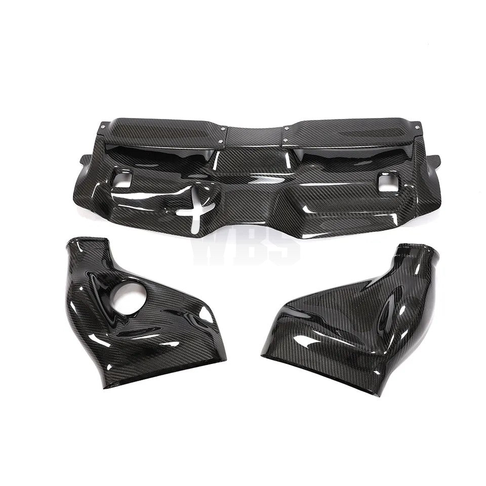 MERCEDES W204 C63 BLACK SERIES AIR INTAKES KIT SYSTEM COVER GENUINE CARBON FIBER