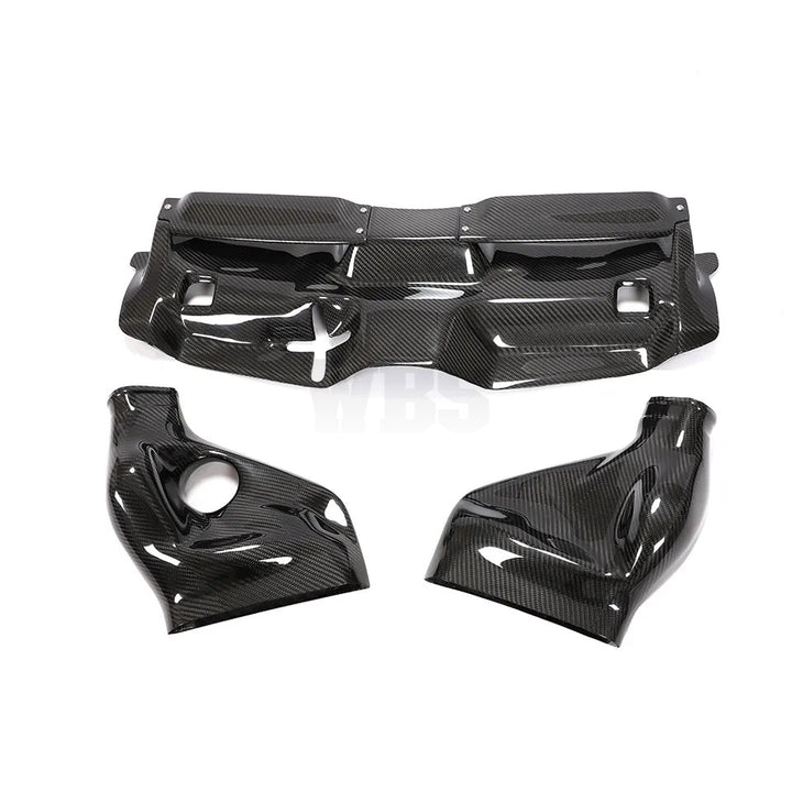 MERCEDES W204 C63 BLACK SERIES AIR INTAKES KIT SYSTEM COVER GENUINE CARBON FIBER