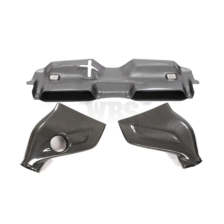 MERCEDES W204 C63 BLACK SERIES AIR INTAKES KIT SYSTEM COVER GENUINE CARBON FIBER