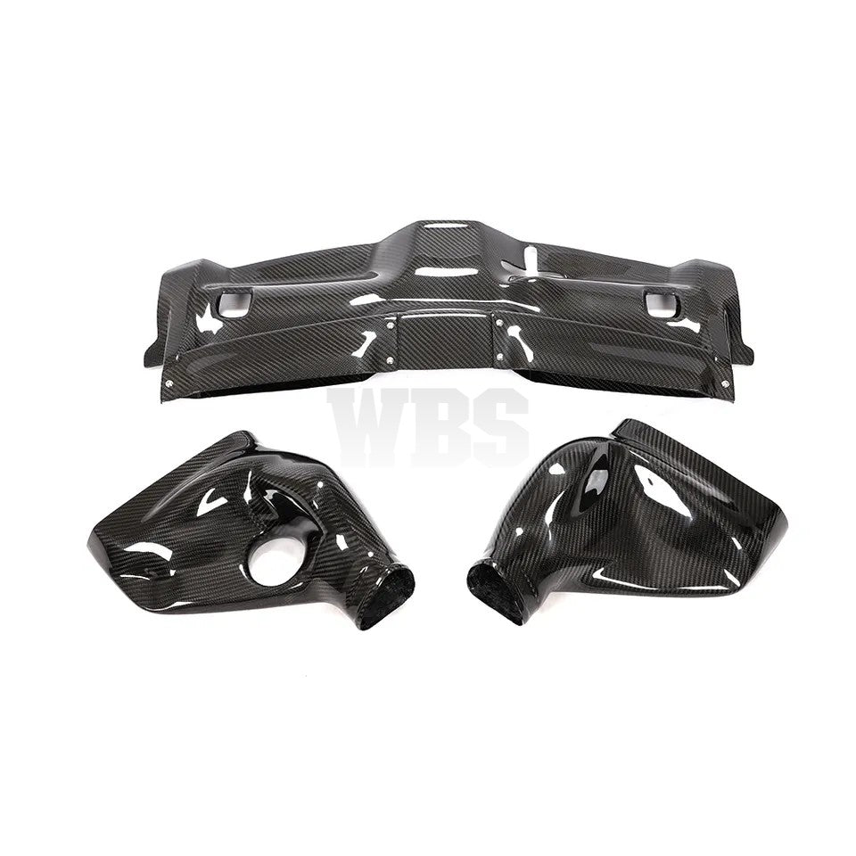 MERCEDES W204 C63 BLACK SERIES AIR INTAKES KIT SYSTEM COVER GENUINE CARBON FIBER