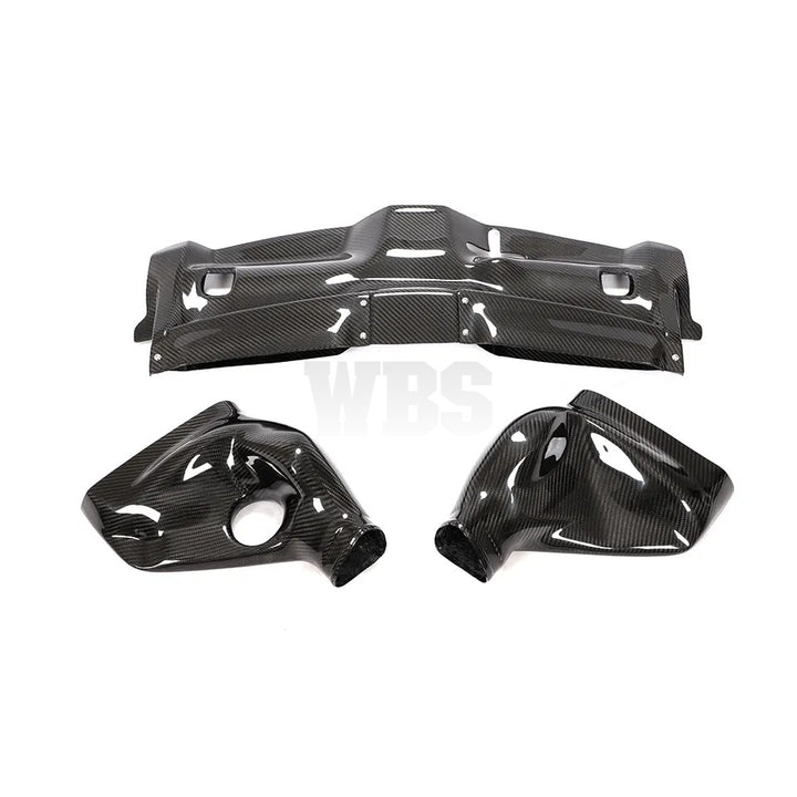 MERCEDES W204 C63 BLACK SERIES AIR INTAKES KIT SYSTEM COVER GENUINE CARBON FIBER