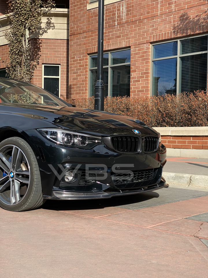 BMW F32 F33 F36 FRONT LIP DTM STYLE GENUINE CARBON FIBER