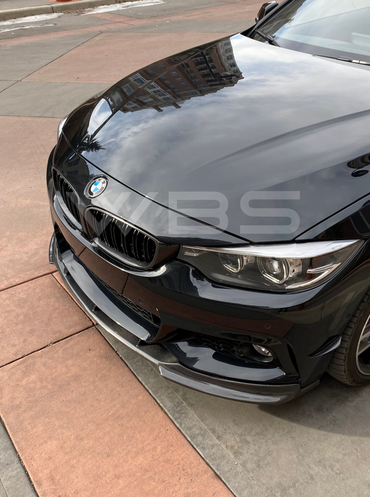 BMW F32 F33 F36 FRONT LIP DTM STYLE GENUINE CARBON FIBER