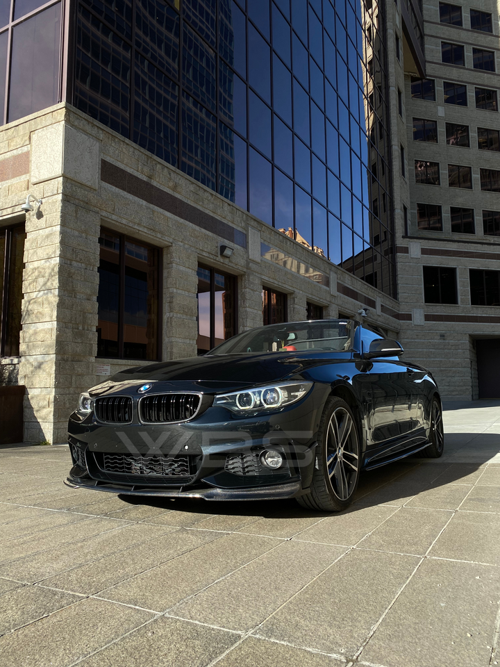 BMW F32 F33 F36 FRONT LIP DTM STYLE GENUINE CARBON FIBER