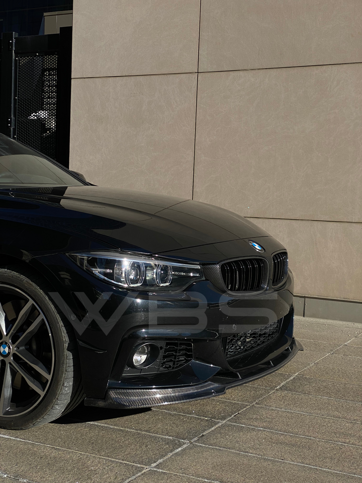 BMW F32 F33 F36 FRONT LIP DTM STYLE GENUINE CARBON FIBER